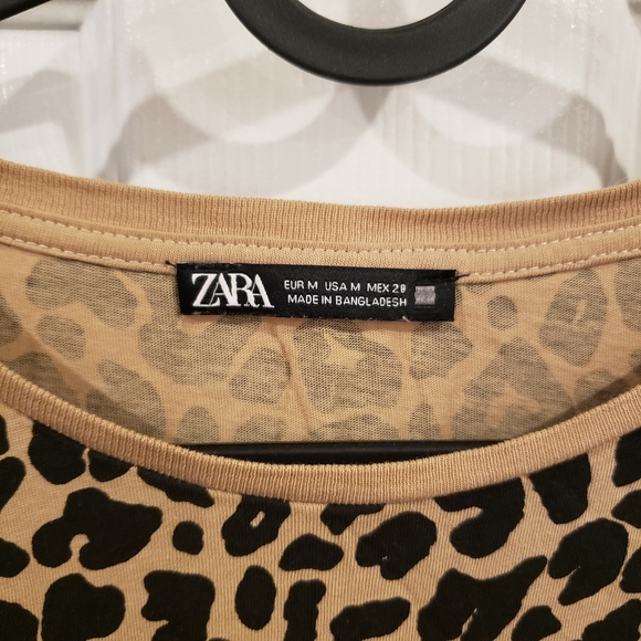 ZARA | Animal Print T-shirt Medium Ladies - Picture 3 of 6